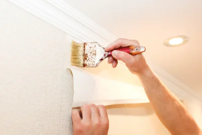 Pose de papier peint à Manas-Bastanous — revêtements muraux et toiles de verre